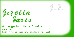 gizella haris business card